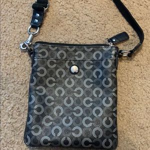 Black Monogram Coach Crossbody Bag